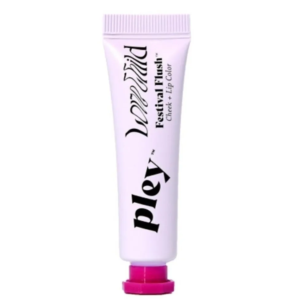 NIB New Pley Beauty Festival Flush Cheek + Lip Color Plum Springs 10ml Berry